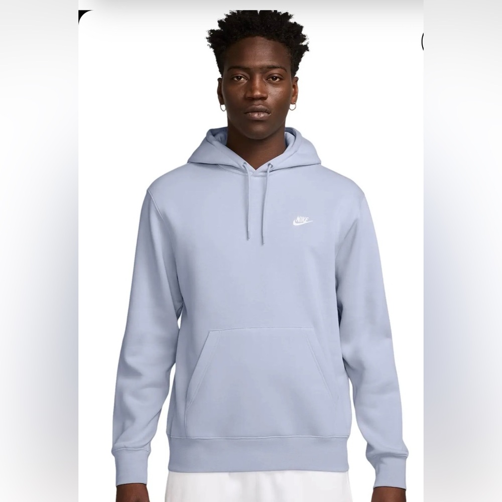 Nike Light Blue Club Fleece Hoodie-Like New!